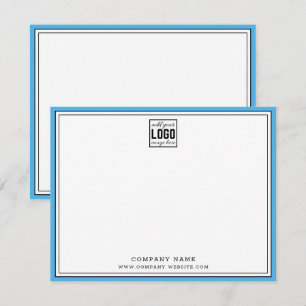 Tarjeta Pequeña Borde de color editable del logotipo comercial del