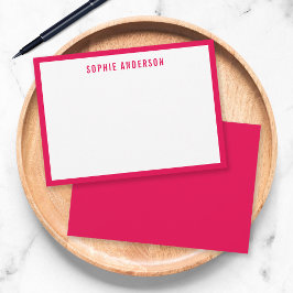 Tarjeta Pequeña Borde de color personalizado Moderno Negrita perso