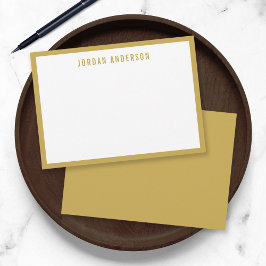 Tarjeta Pequeña Borde de color personalizado Moderno Negrita perso