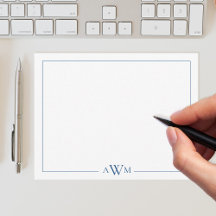 Borde de monograma de tres letras minimalistas