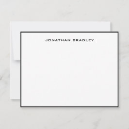 Tarjeta Pequeña Borde negro Todos los mayúsculas Nombre completo