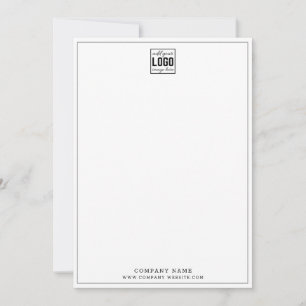 Tarjeta Pequeña Borde plateado profesional con logotipo de negocio