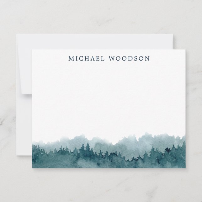 Tarjeta Pequeña Bosque personalizado (Anverso)