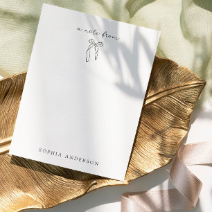 Tarjeta Pequeña Bow minimalista   Elegante