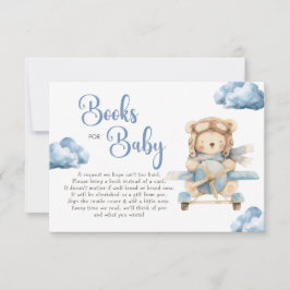 Tarjeta Pequeña Boy Teddy Bear: Podemos esperar libros para el beb