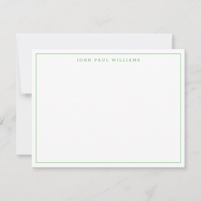 Tarjeta Pequeña Brillante Kelly Green Green Modern Professional Th (Anverso)