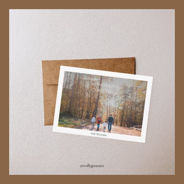 Tarjeta Pequeña budget wonderful christmas one photo christmas  (Subido por el creador)