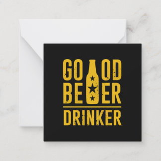 Tarjeta Pequeña Buen bebedor de cerveza
