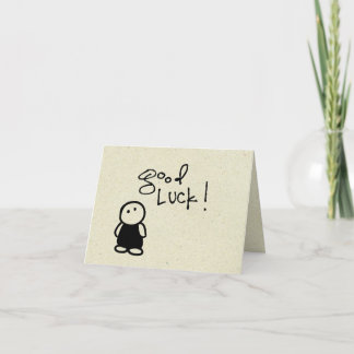 Tarjeta pequeña buena suerte de wobblies