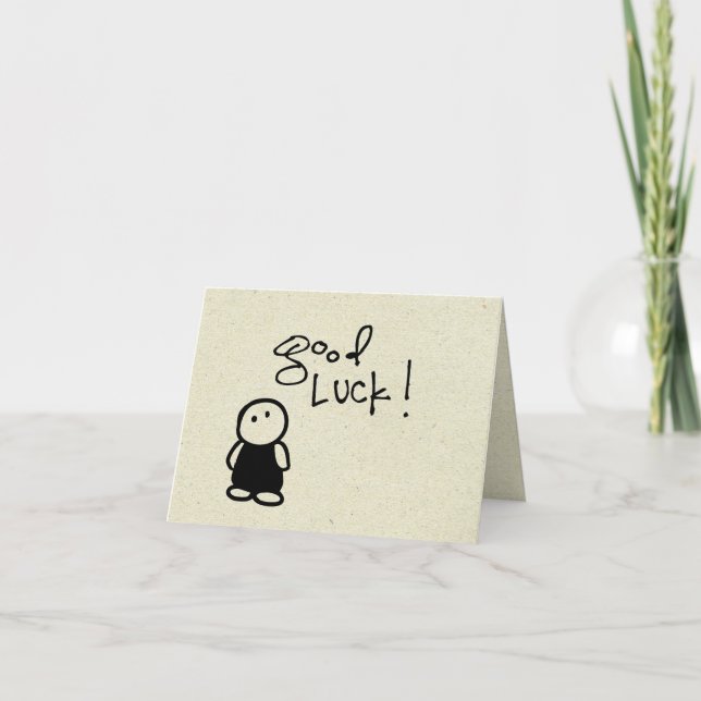 Tarjeta pequeña buena suerte de wobblies (Anverso)