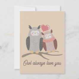 Tarjeta Pequeña Búho siempre te ama
