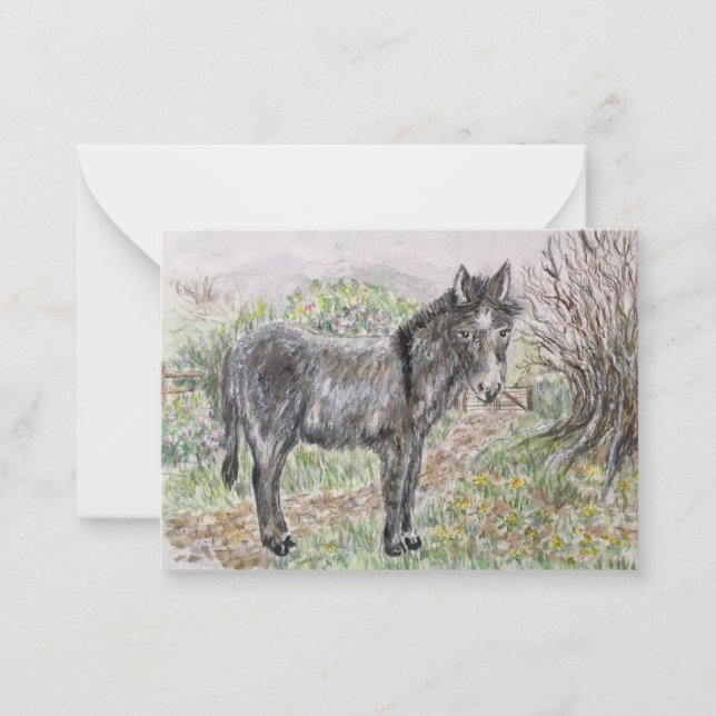 Tarjeta Pequeña burro (Anverso)
