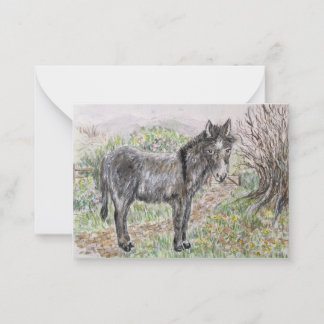 Tarjeta Pequeña burro