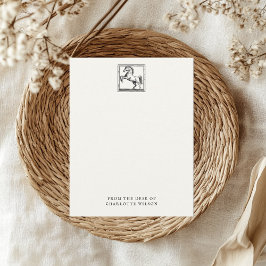 Tarjeta Pequeña Caballo ecuestre desde la mesa de nombre personali