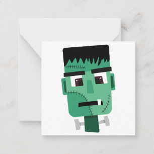 Tarjeta Pequeña Cabeza del Monstruo de Frankenstein