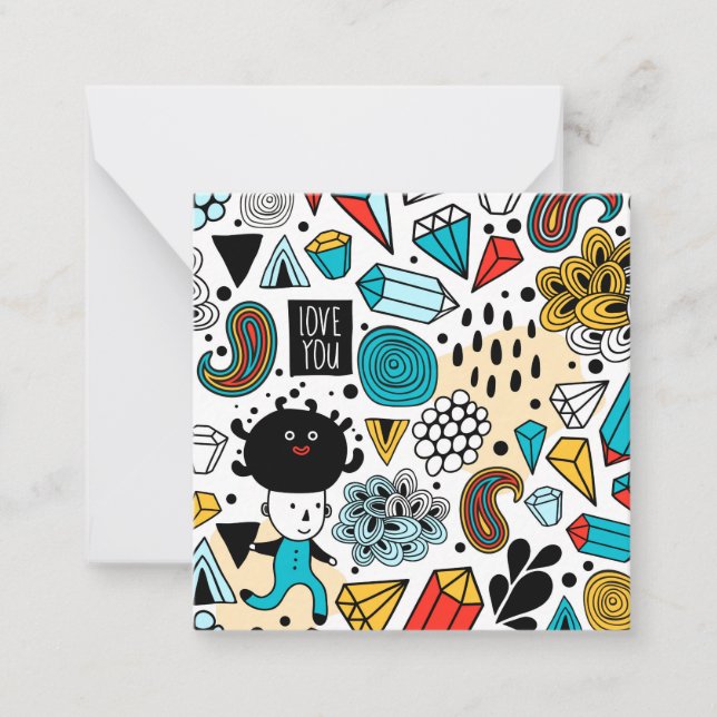 Tarjeta Pequeña Cabeza loca (Anverso)