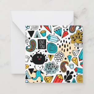 Tarjeta Pequeña Cabeza loca