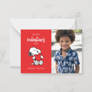 Tarjeta Pequeña Cacharros   Abrazo de corazón de Snoopy