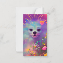 Tarjeta Pequeña Cachorros de San Valentín lindos niños