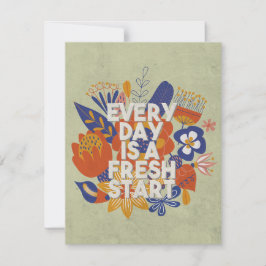 Tarjeta Pequeña Cada día es un nuevo comienzo
