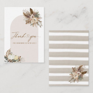 Tarjeta Pequeña Cae acuarela en amor Bridal Ducha Bomba de flores