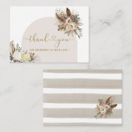 Tarjeta Pequeña Caída de acuarela enamorada novia ShowerFlower Pum