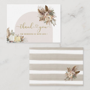 Tarjeta Pequeña Caída de acuarela enamorada novia ShowerFlower Pum