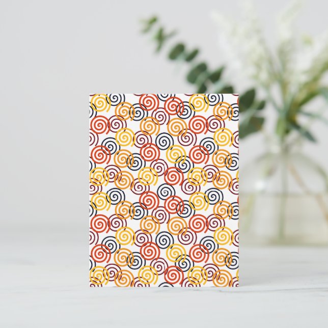 Tarjeta Pequeña Caída de Swirls (Anverso de pie)