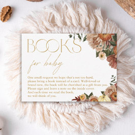 Tarjeta Pequeña Caída En El Amor Floral Baby Shower Libros Para Be