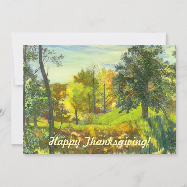 Tarjeta Pequeña Caídas solares pintando acuarela sobre seda (Anverso)