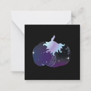 Tarjeta Pequeña Calabaza azul oscuro