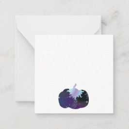 Tarjeta Pequeña Calabaza azul oscuro