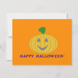 Tarjeta Pequeña Calabaza naranja