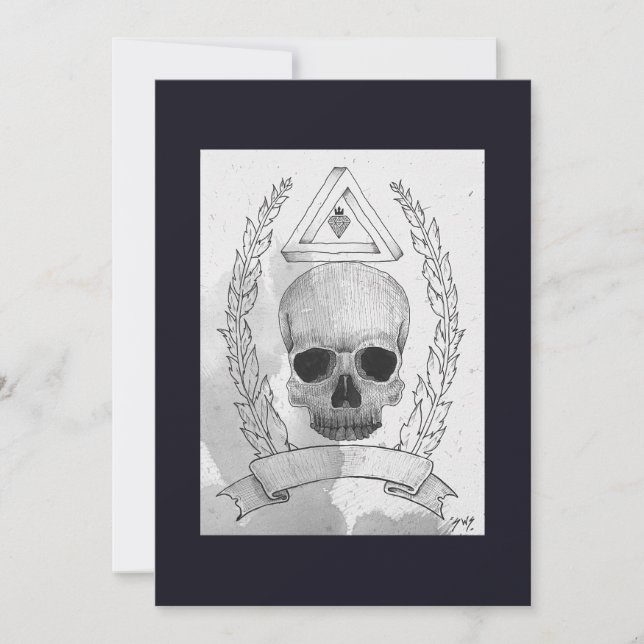 Tarjeta Pequeña Calavera (Anverso)