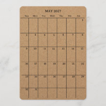 Calendario de mayo de 2027 para planificadores y d