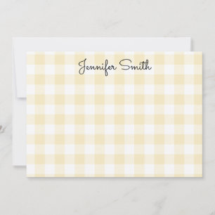 Tarjeta Pequeña Caligrafía Caprichosa Pastel Amarillo Limón Cuadro