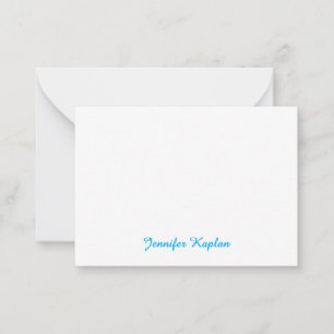 Tarjeta Pequeña Caligrafía Clásica Minimalista Profesional