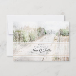 Tarjeta Pequeña Caminata en la playa para compartir memoria monume