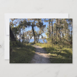 Tarjeta Pequeña Camino a orillas del río