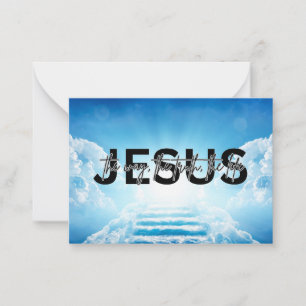 Tarjeta Pequeña Camino de Jesús, verdad, vida Juan 14:6 Escaleras