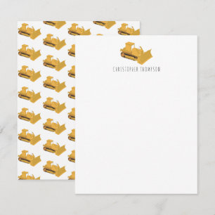 Tarjeta Pequeña Camión de construcción de bulldozer para niños