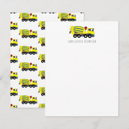 Tarjeta Pequeña Camión de hormigón cemento construcción niños niño