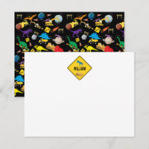 Camiones de Construcción Dinosaurios Espacio Niños