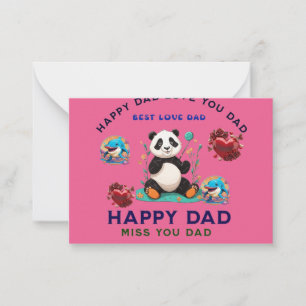 Tarjeta Pequeña Camiseta logo del Día del Padre feliz personalizad