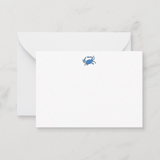 Tarjeta Pequeña Cangrejo azul (Anverso)
