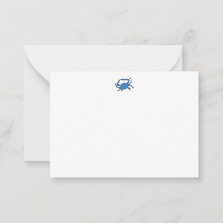 Tarjeta Pequeña Cangrejo azul