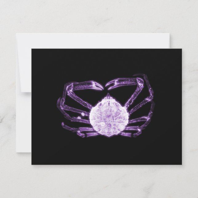Tarjeta Pequeña Cangrejo de rayos X (Anverso)