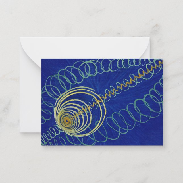 Tarjeta Pequeña Caos primordial de Hilma af Klint (Anverso)