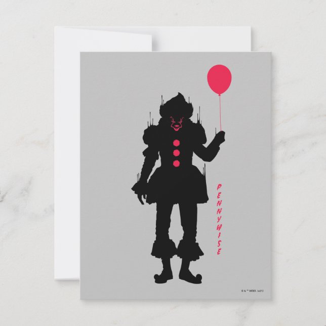 Tarjeta Pequeña Capítulo 2 | Pennywise Silhouette (Anverso)