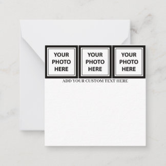 Tarjeta Pequeña Cargar 3 fotos y añadir texto - imagen Personaliza